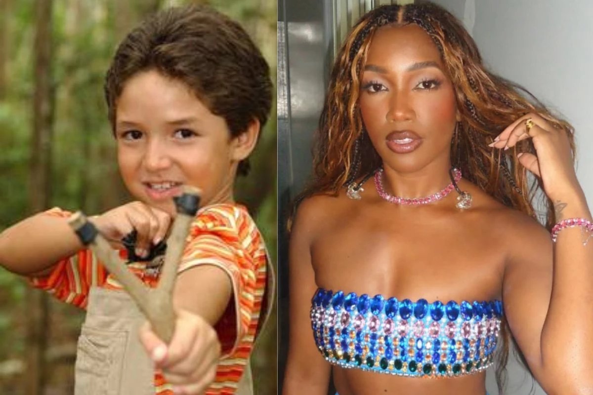 Iza e vista de maos dadas com ex ator mirim do
