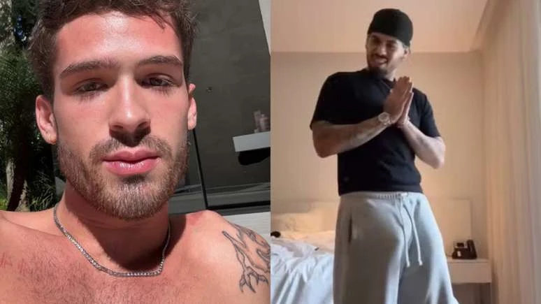 Joao Guilherme reage ao ver o novo visual de.webp
