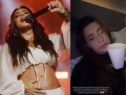 Lauana Prado desabafa sobre estado de saude Primeiro resfriado estando