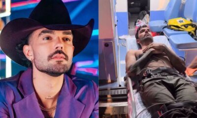 Luan Pereira e levado as pressas de ambulancia apos show