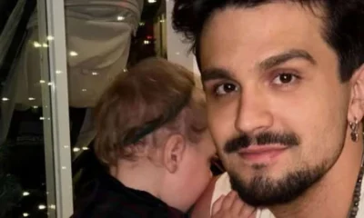 Luan Santana se derrete ao falar sobre primeiro ano.webp