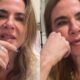 Luciana Gimenez nao segura o choro apos ser demitida da
