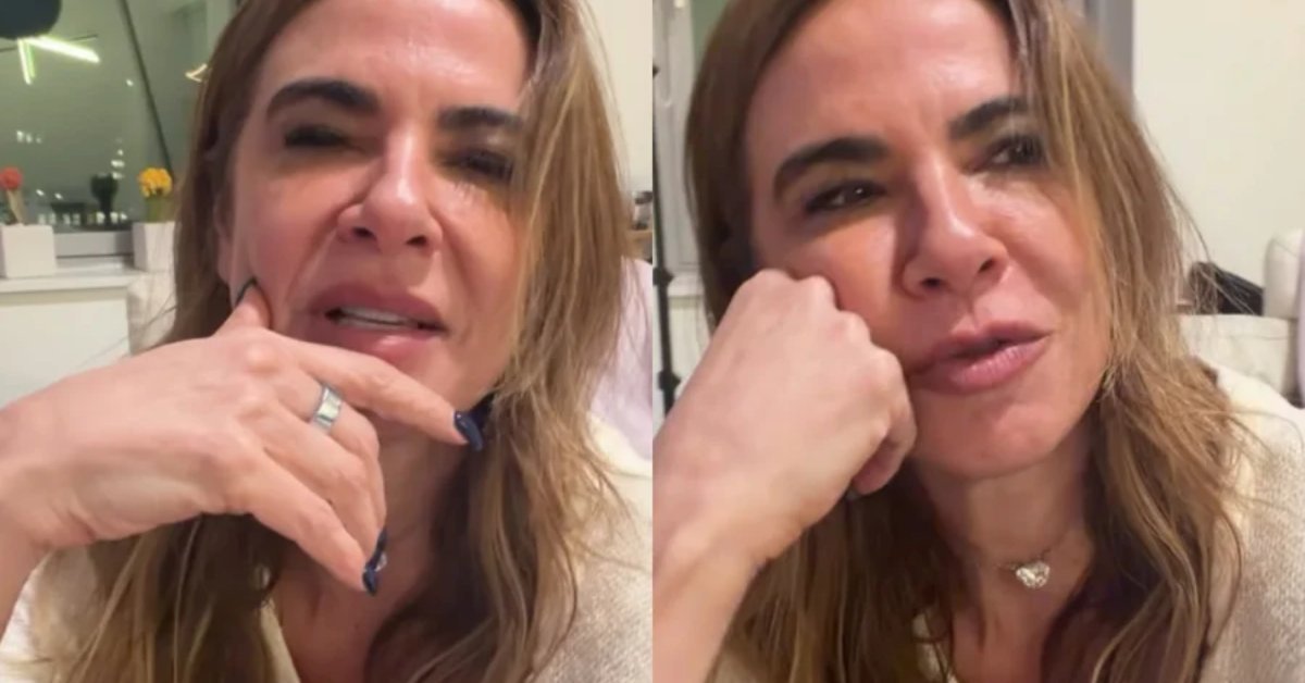 Luciana Gimenez nao segura o choro apos ser demitida da