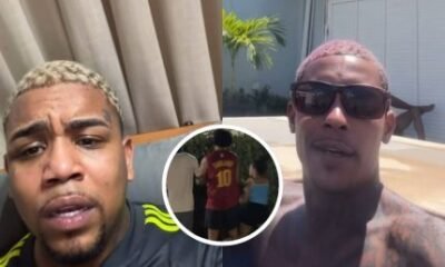 MC acusa Poze de agressao mostra namorada recebendo chute e