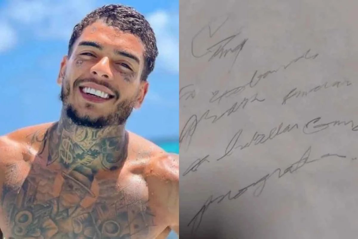 Mae de MC Kevin mostra carta psicografada do cantor que