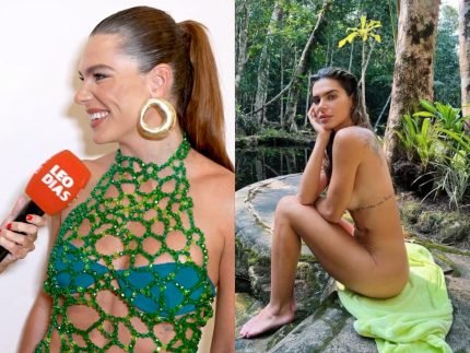 Mariana Goldfarb rebate criticas apos foto nua em cachoeira Liberdade