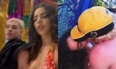 Marina Sena abre album de fotos com Juliano Floss e