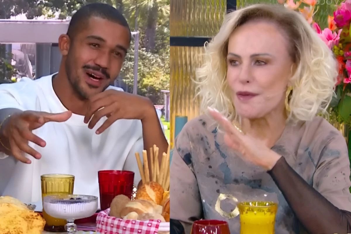 Matheus tenta dar invertida em Ana Maria durante entrevista e