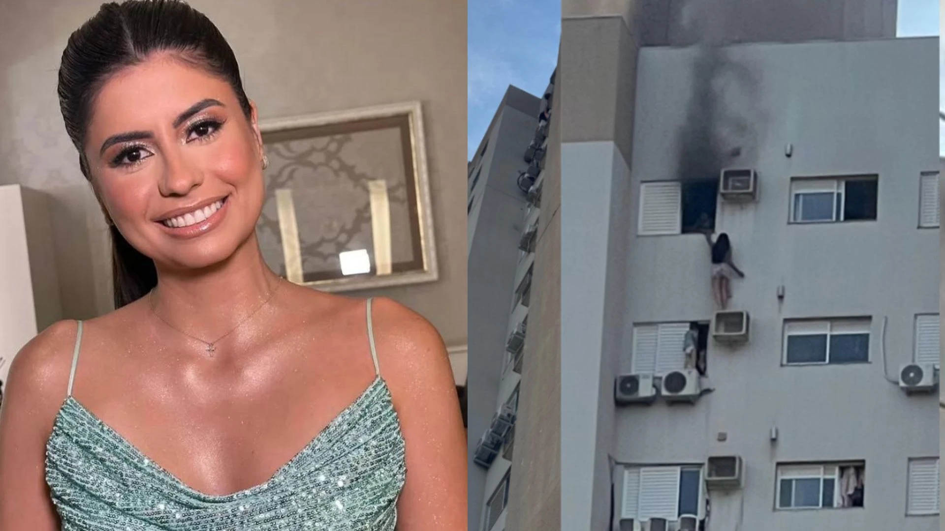 Mulher que salvou familia de incendio esta consciente e respira.webp