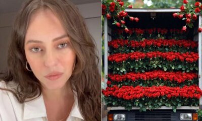 Nao gostou Paolla Oliveira reage apos receber ‘caminhao de rosas