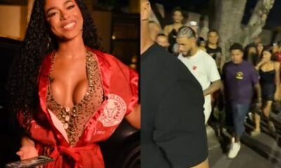 Nathan Santos faz primeira aparicao publica ao lado de Lorena