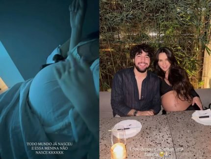 Nattanzinho exibe barriga de Rafa Kalimann e brinca sobre Zuza