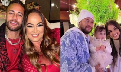 Neymar reage as criticas contra a mae e Amanda Kimberlly