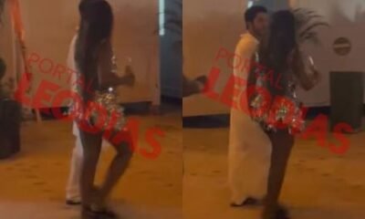 No Copacabana Palace Iza troca beijos com novo affair na