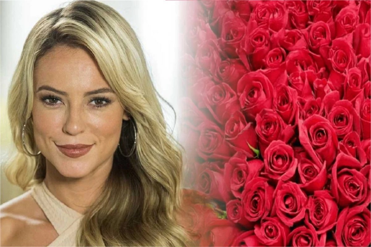 Paolla Oliveira recebe caminhao de rosas vermelhas mas nome de