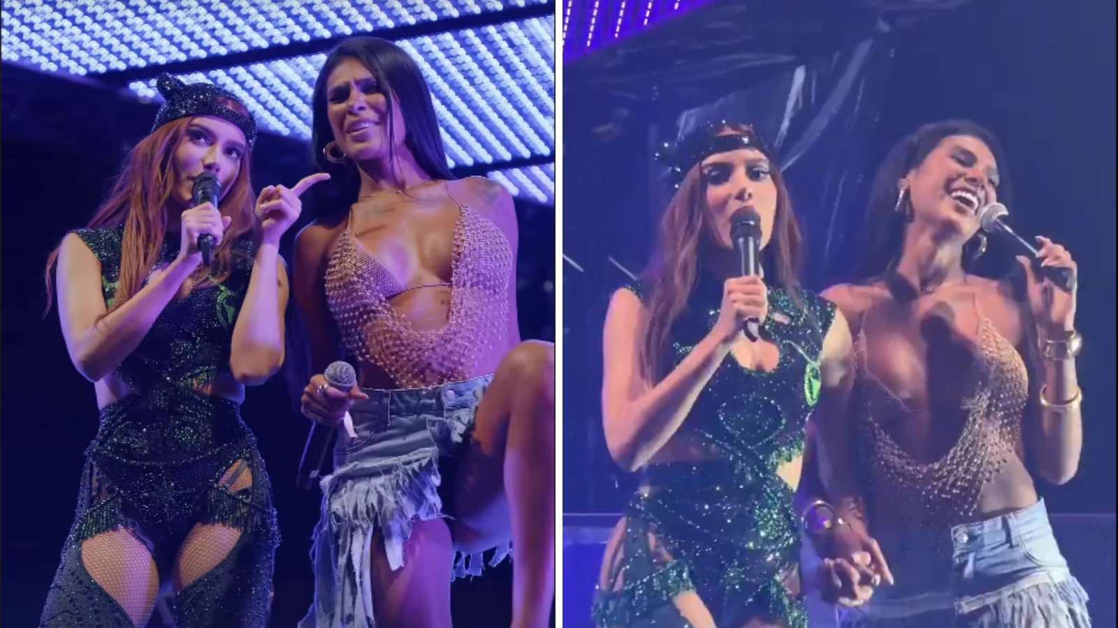 Pocah sobe bebada no palco com Anitta e brinca.webp