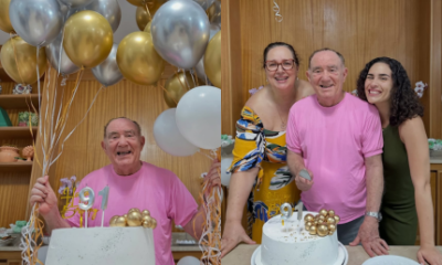 Renato Aragao completa 91 anos e recebe declaracao cheia de