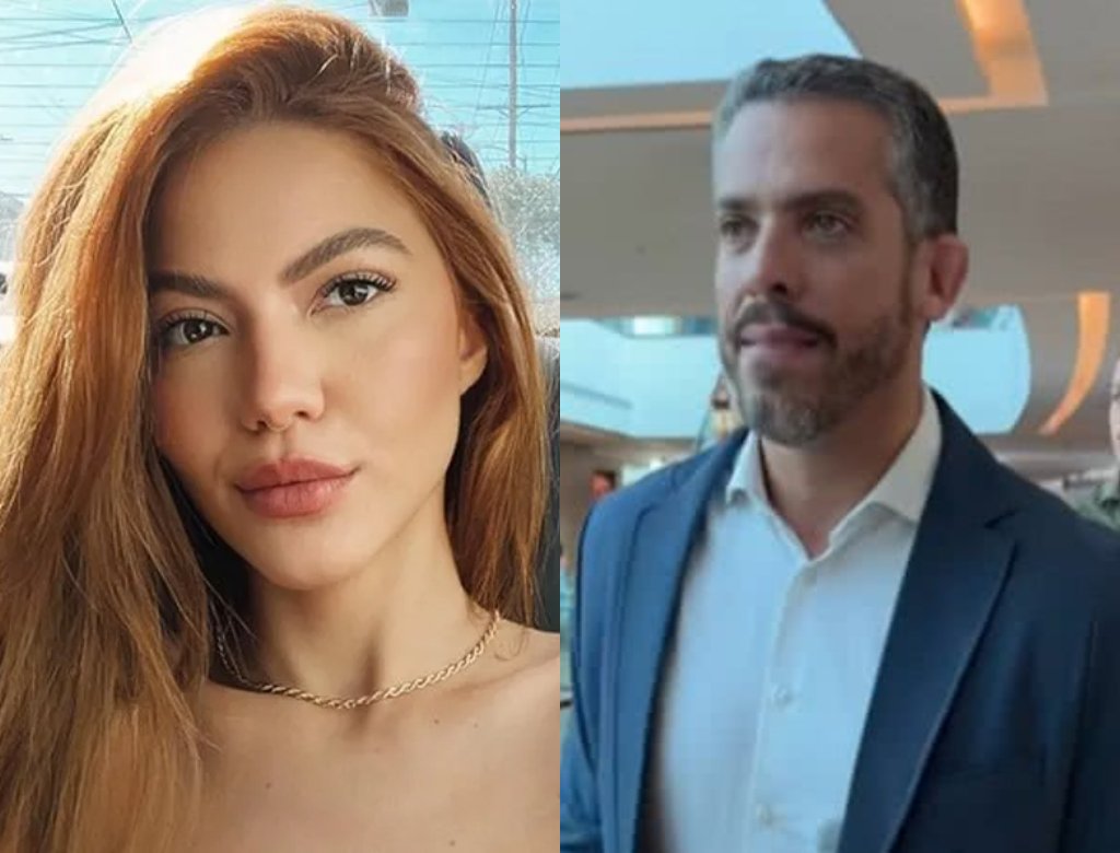 Sarah Poncio e flagrada no shopping com deputado Rodrigo Amorim