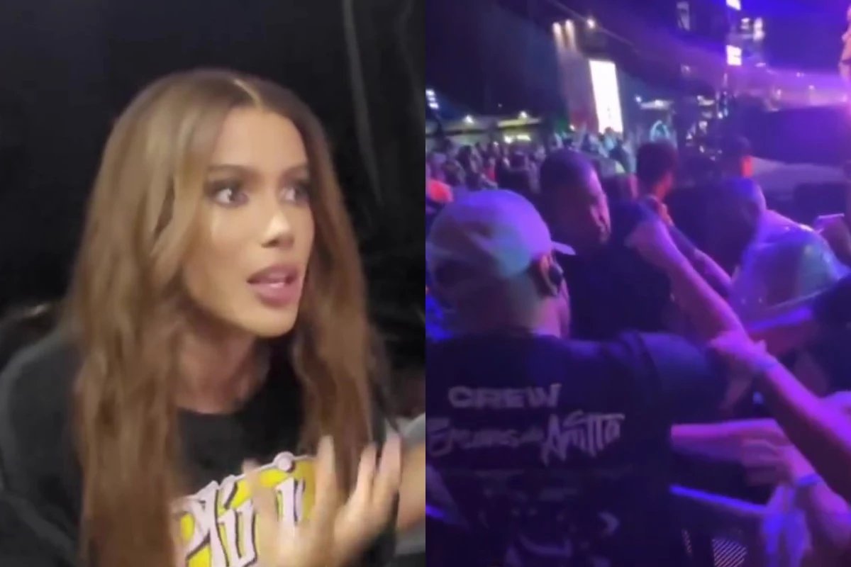 Seguranca de Anitta e flagrado supostamente tentando espancar fa em