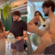 Sentindo na pele Rafa amarra melancia em Nattan para ele