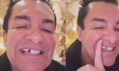 Video Regis Danese perde dente no jantar e internet nao