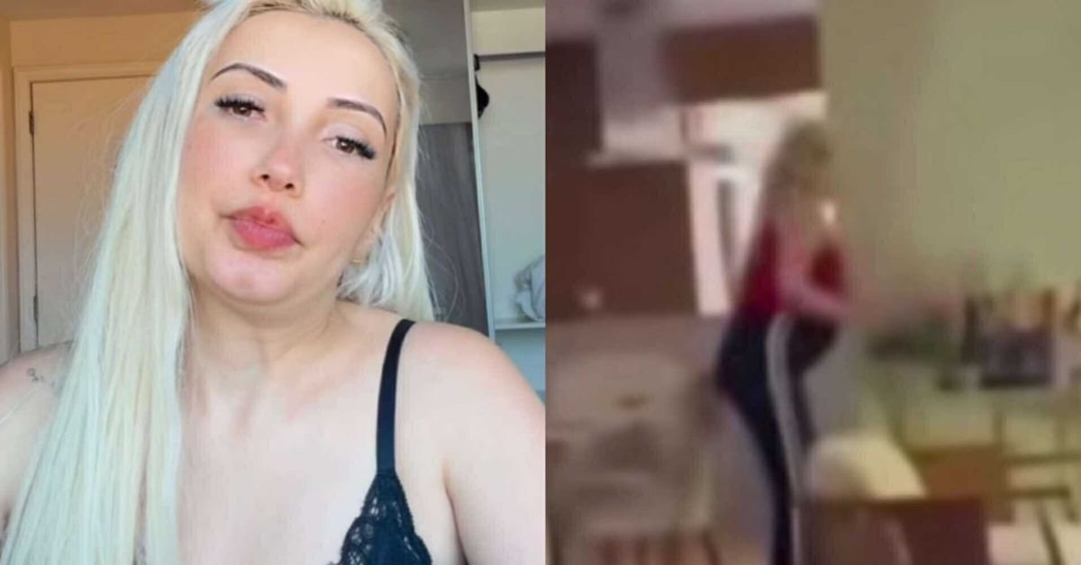 Video da vidente Chaline Grazik quebrando objetos apos descobrir suposta