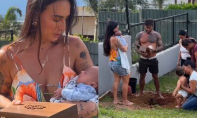 Video – Clara Maia realiza despedida emocionante do filho e