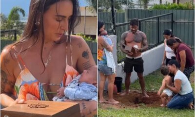 Video – Clara Maia se despede do filho e enterra