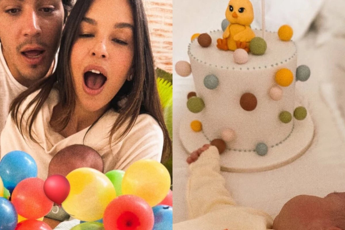Video – Mariana Rios celebra 1 mes de seu filho