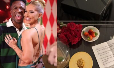 Vini Jr comemora tres meses de namoro com Virginia Fonseca