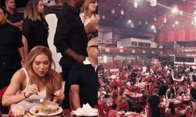 Virginia Fonseca promove churrasco na quadra da Grande Rio em