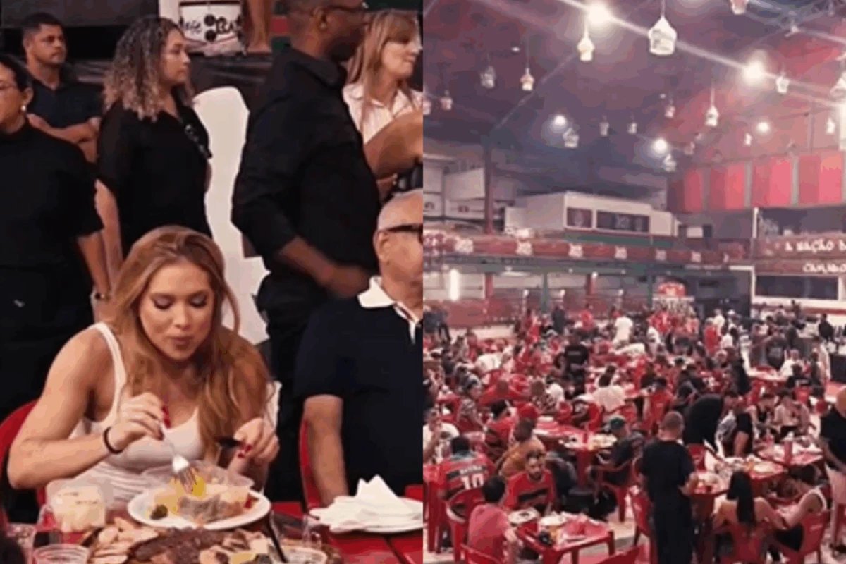 Virginia Fonseca promove churrasco na quadra da Grande Rio em