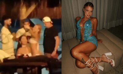 Ze Felipe joga longe celular de moca que tentou dancar