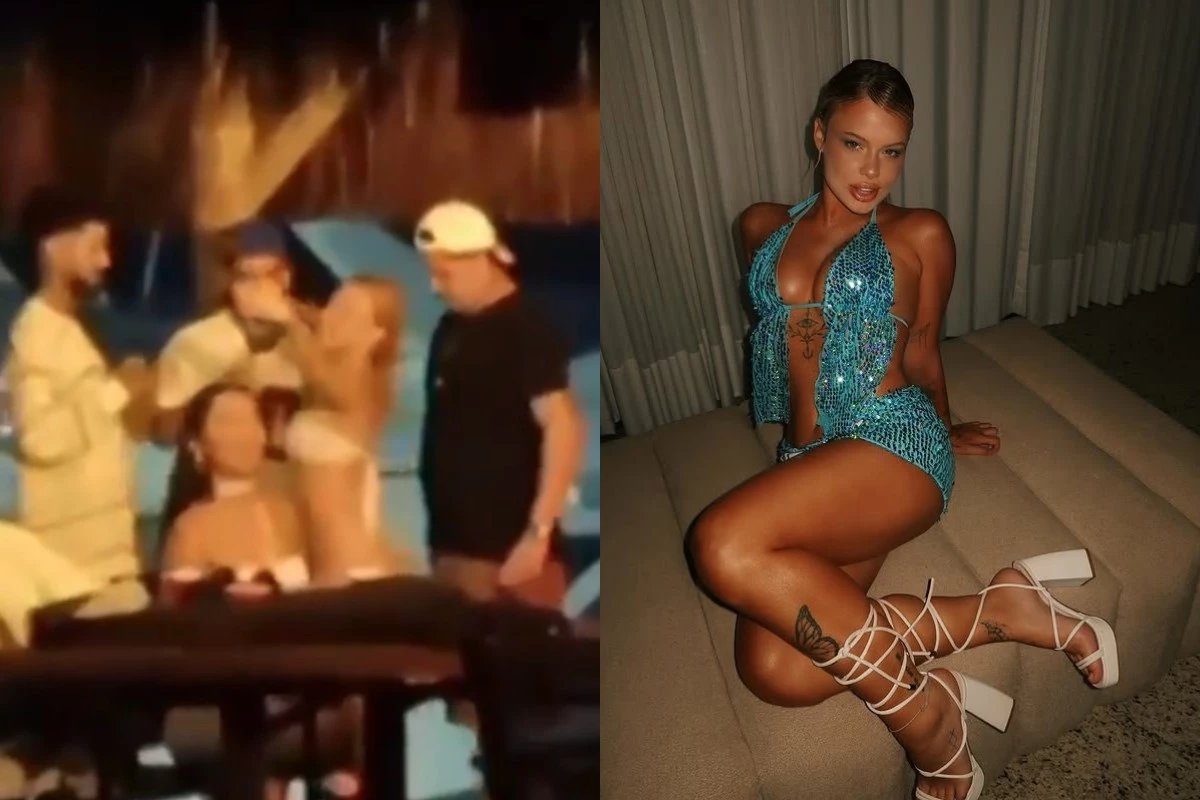 Ze Felipe joga longe celular de moca que tentou dancar