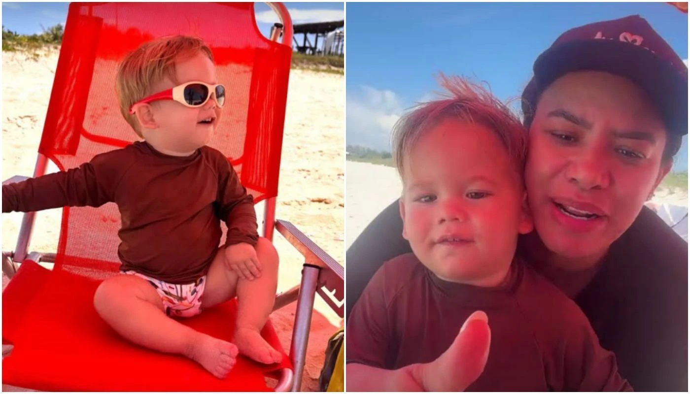Ze Felipe mostra filhos curtindo praia no Rio de.webp