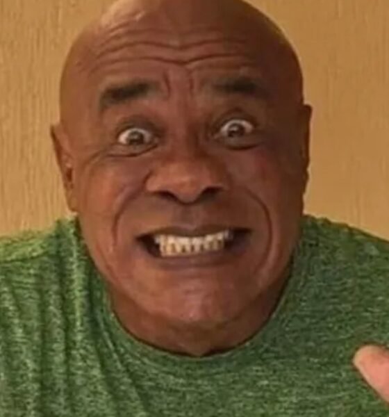 Ao lado de influenciadora 46 anos mais jovem Kid Bengala