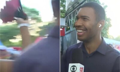 Ao vivo na Globo reporter enfrenta a maior saia justa