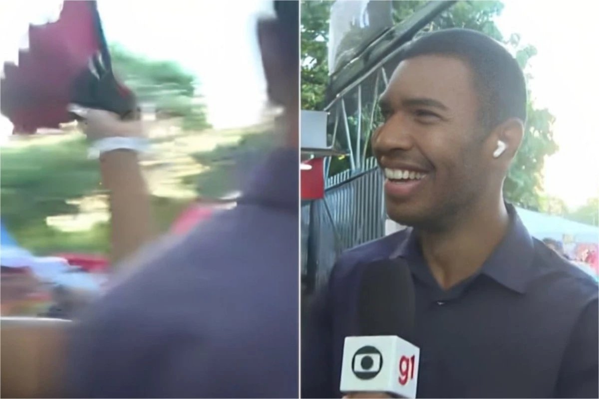 Ao vivo na Globo reporter enfrenta a maior saia justa