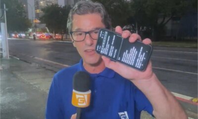 Ao vivo reporter consegue impedir tentativa de roubo o criminoso