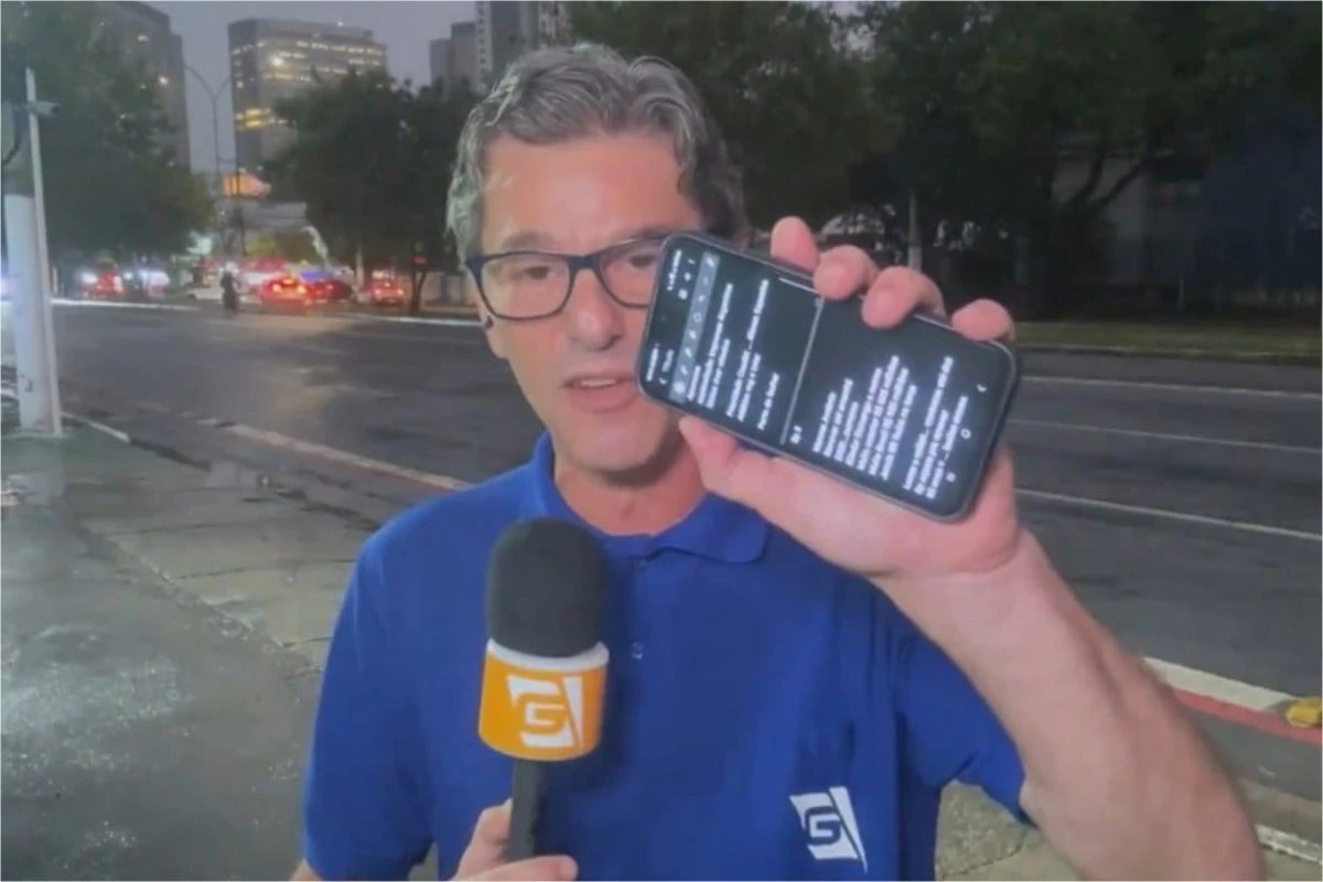 Ao vivo reporter consegue impedir tentativa de roubo o criminoso