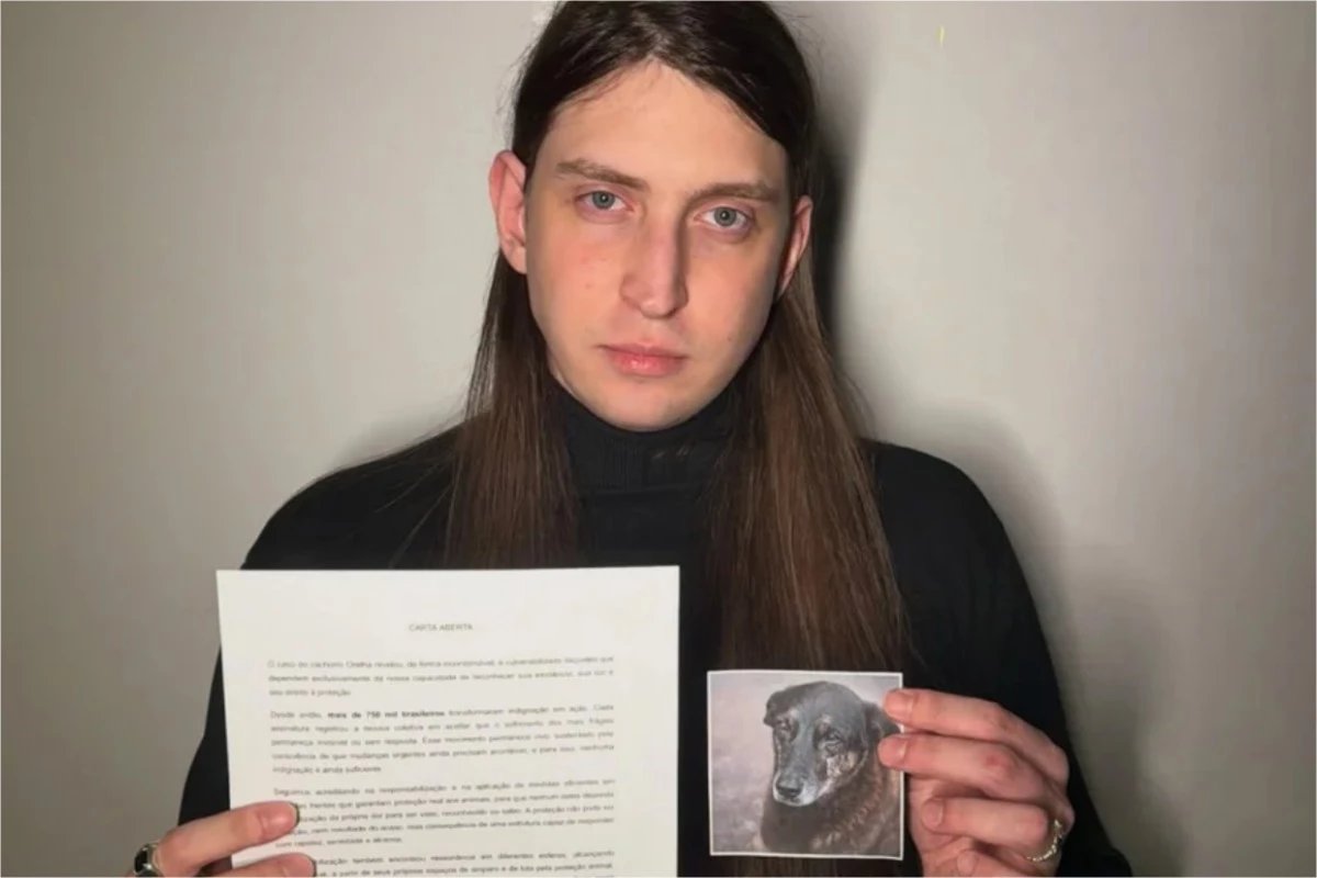 Apos a morte do cao Orelha Felca pressiona o Ministerio