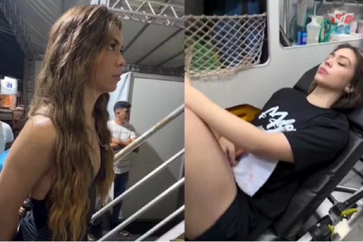 Cantora do hit JetSki Melody sai de ambulancia as pressas