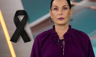 Carolina Ferraz da triste noticia ao vivo na Record e