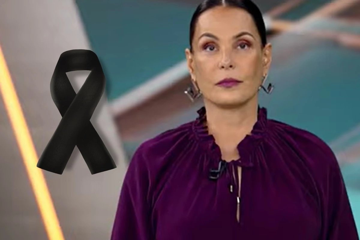 Carolina Ferraz da triste noticia ao vivo na Record e