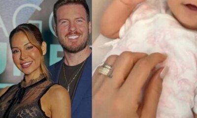 Detalhe no rosto da filha de Thiago Nigro e Maira