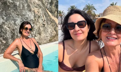 Fatima Bernardes viaja para a praia com a filha.webp