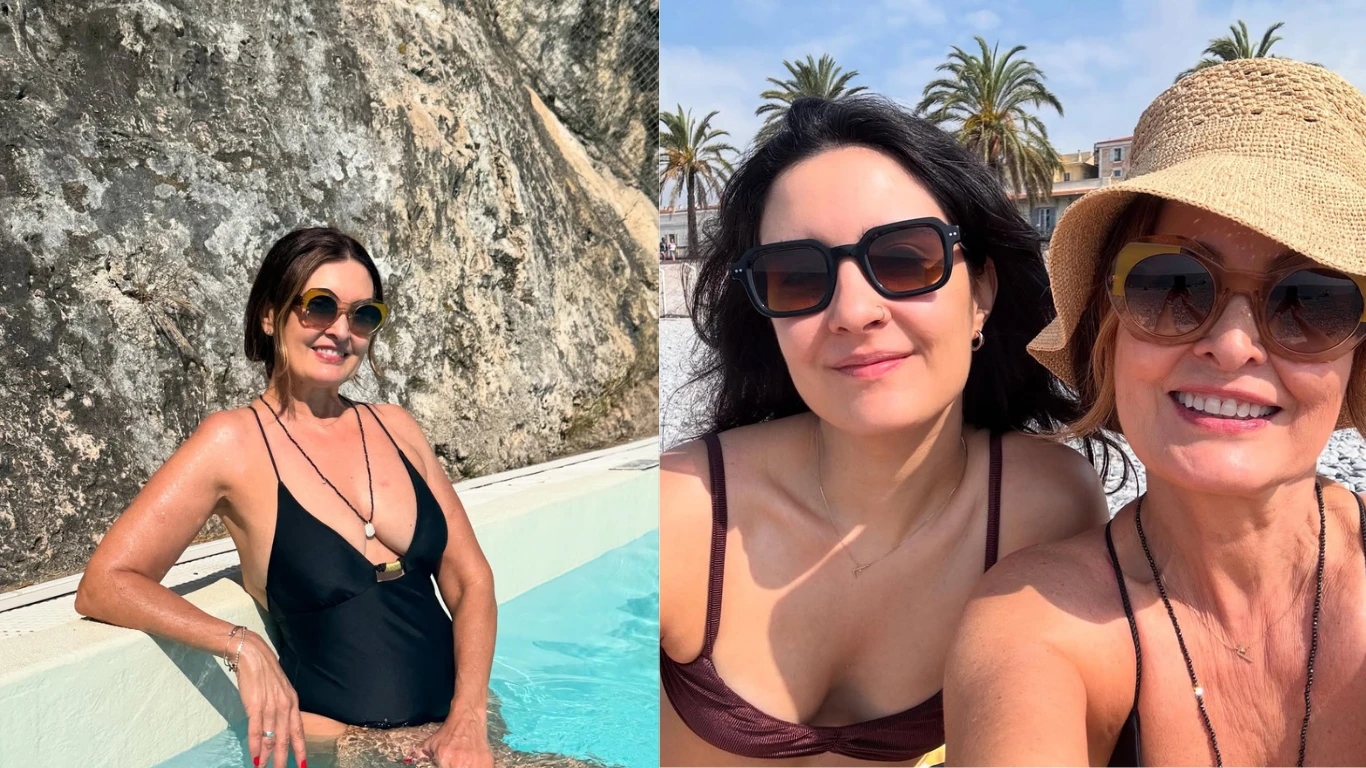 Fatima Bernardes viaja para a praia com a filha.webp