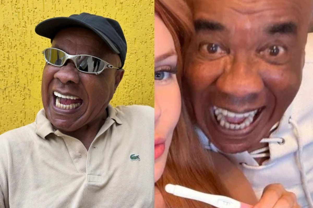 Kid Bengala anuncia gravidez da companheira 46 anos mais jovem