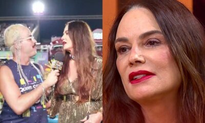 Luiza Brunet ficou boquiaberta com desempenho desta rainha de bateria