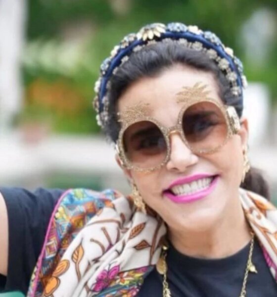 Narcisa Tamborindeguy sofre queda ao deixar baile no Copacabana Palace